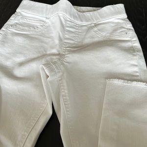 Girls justice white Jean leggings size 10